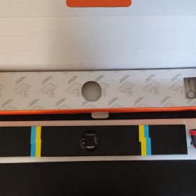 Sumidero Drenaje 8x50 Negro Mate, Acero inoxidable