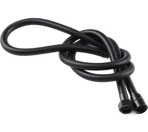 Manguera Bidé o ducha teléfono,150cm Acero, Negro Mate