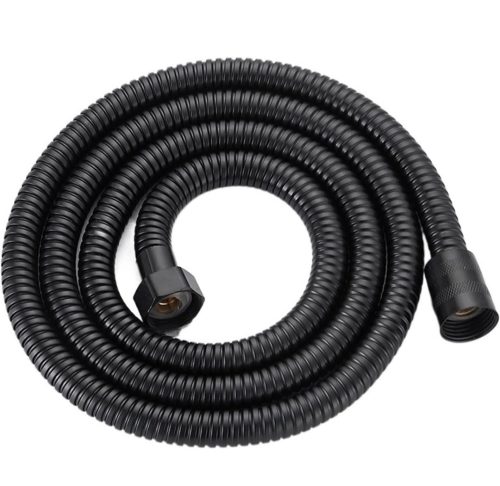 Manguera Bidé o ducha teléfono,150cm Acero, Negro Mate