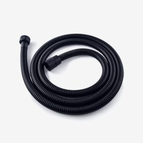 Manguera Bidé o ducha teléfono,150cm Acero, Negro Mate