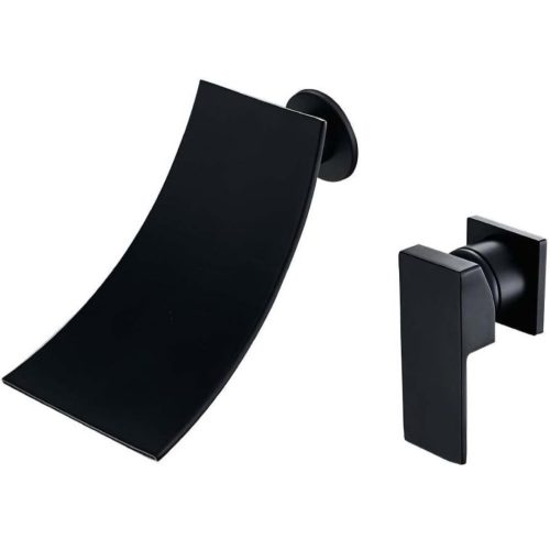 1000216109.jpg Grifo Pared Monocomando Elegante Negro Mate XM Baño
