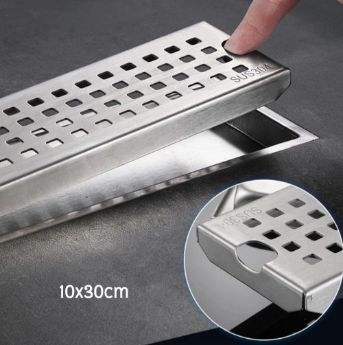 1000235100.jpg Sumidero Rejilla Acero Inoxidable 10x30cm