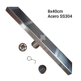 1000055636.jpg Sumidero rectangular tipo rejilla Drenaje 8x40cm Acero Inoxidable