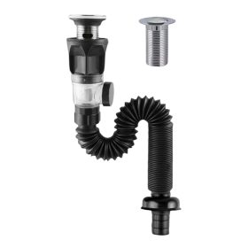 2025/01/1000145636.jpg Sifón Corrugado anti olores, color Negro, push, para baño o cocina