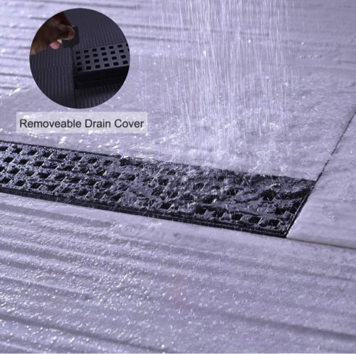 2025/03/1000125899.jpg Sumidero Rejilla lineal 10x40cm Negro Mate, Acero Inoxidable SUS 304