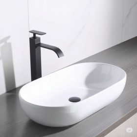 2025/05/1000177145.jpg Grifo Monomando Alto para Lavabo / Ovalin - Acabado Negro Mate Elegante