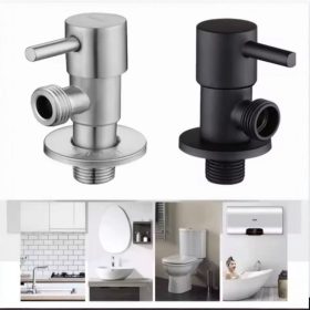 2025/06/1000178842-2.jpg Válvula Angular de Cierre Negro Mate para Baño | Ideal para Duchas, Inodoros y Lavamanos