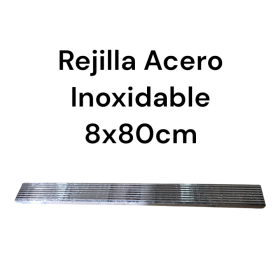 2025/06/1000182613.png Sumidero Rectangular tipo rejilla Drenaje 8x80cm Acero Inoxidable SS201 Mate