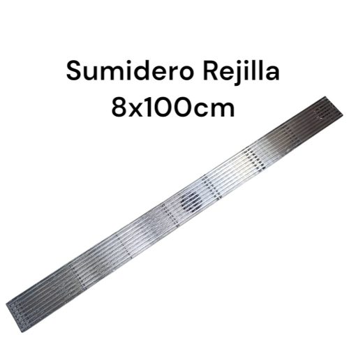 2025/06/1000184381.jpg Sumidero Drenaje 8x100cm Acero Inoxidable SUS 304 Mate