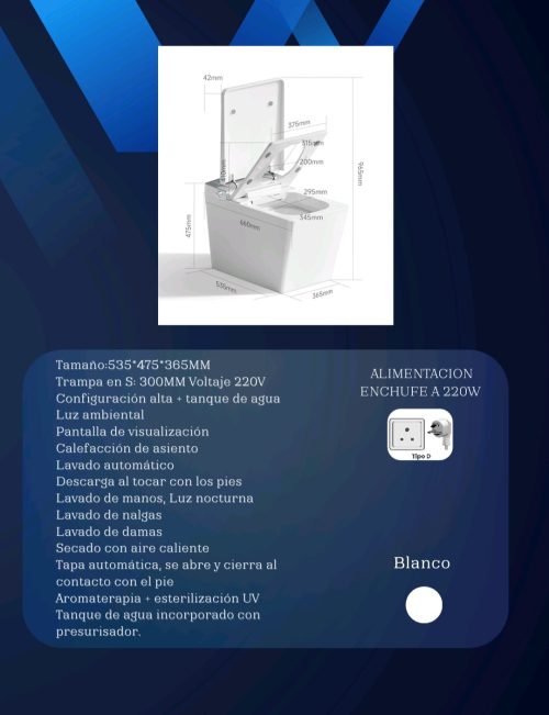 Inodoro Inteligente Premium - Lujo, Confort y Tecnología para tu Baño Moderno