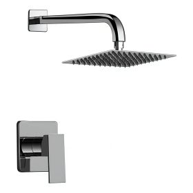 2025/08/1000219261.jpg Combo Regadera Cuadrada 8 pulgadas y Monomando Mate, todo en Acero Inoxidable y bronce para Baño Moderno