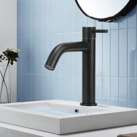 2025/08/1000221571.jpg Grifo Caño bajo para Ovalin o Bowl, Acero Negro Mate 18cm