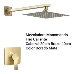 WhatsApp Image 2025-08-23 at 18.04.32 Combo Regadera Cuadrada 8 pulgadas y Mezcladora Dorado Mate, todo en Acero Inoxidable y latón para Baño Moderno